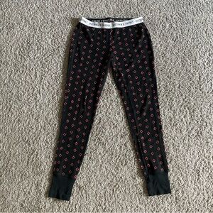 Victoria's Secret Black and Red Leggings Skinny Fit